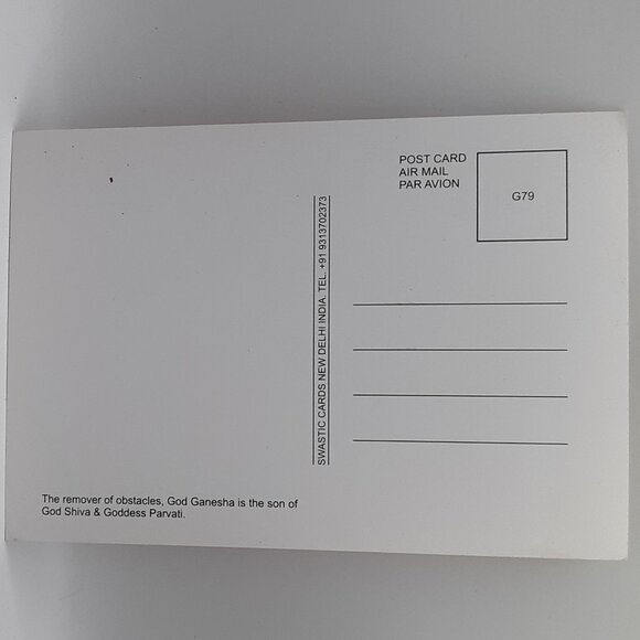 One Free With Tapestry OR Book Ganesh Hindu Satya Card Postcard Photo Frame Art - Picture 4 of 6